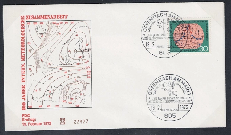 Almanya 1973 uluslararası meteoroloji iş birliğinin 100. yılı