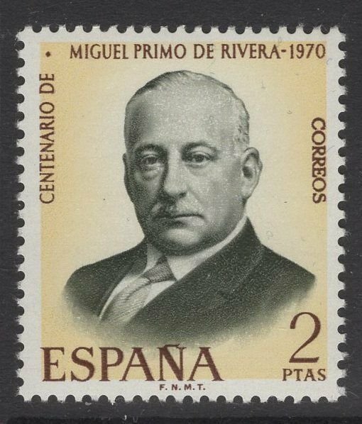 İSPANYA 1970 Miguel Primo de Rivera’nın Doğumunun 100. Yıldönümü
