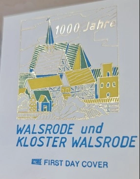 Almanya 1986 1Walsrode manastırı 1000. Yılı FDC, Bonn 