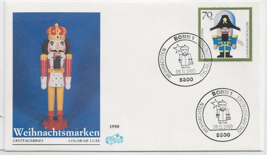 Almanya 1990 Noel pulları Sosyal yardım, Herzogenaurach FDC