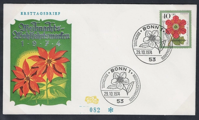 Almanya 1974 Noel FDC