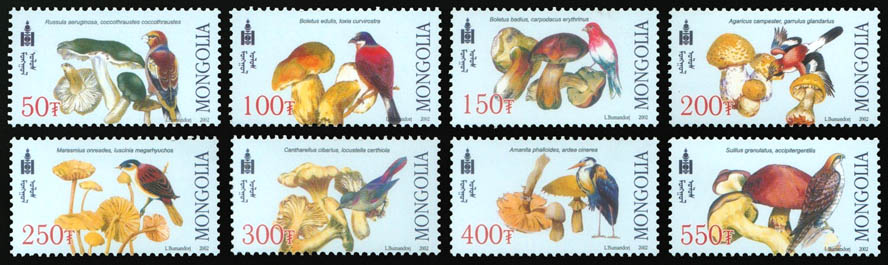MOĞOLİSTAN 2003 MANTARLAR VE KUŞLAR BLOK+ SERİ