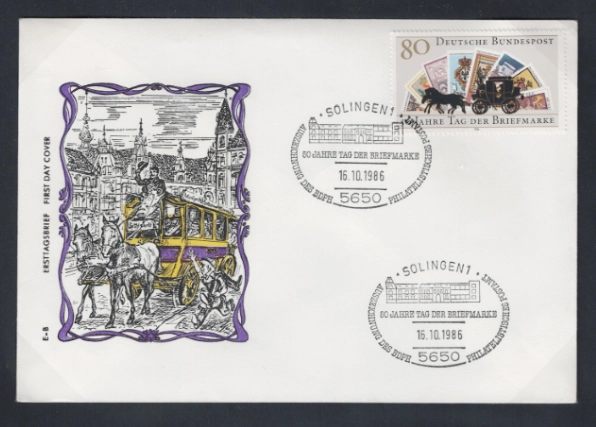 Almanya 1986 Pul Günü FDC