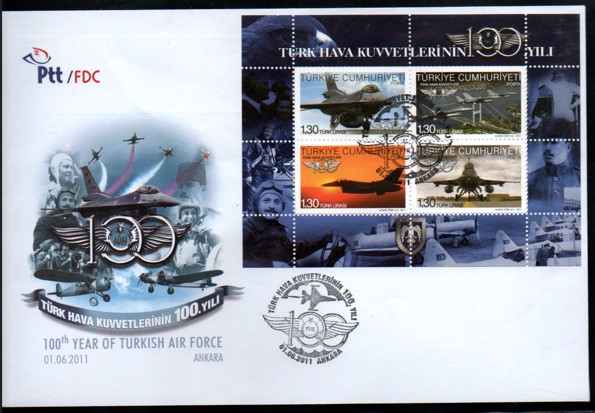 2011 TÜRK HAVA KUVVETLERİNİN 100.YILI FDC
