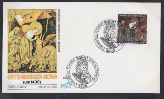 Almanya 1986 Noel FDC