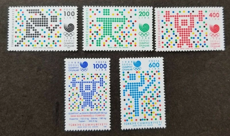 1988 SEOUL OLİMPİYAT OYUNLARI VE NAİM SÜLEYMANOĞLU SERİLERİ MNH