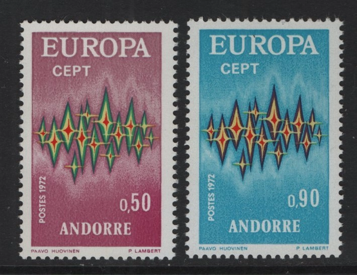 1972 Andorra Fransa Europa Cept