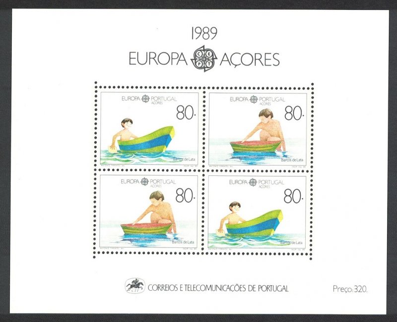 1989 PORTEKİZ AZOR ADALARI EUROPA CEPT-Çocuk Oyunları