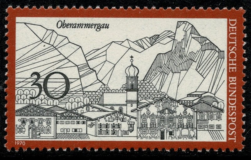 ALMANYA 1970 TURİZM ŞEHİRLER ’’OBERAMMERGAU’’