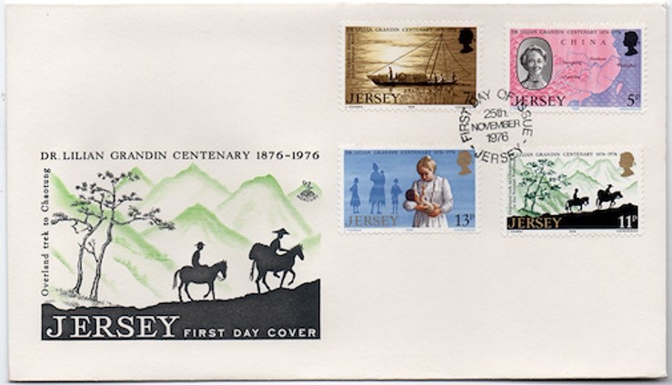Jersey 1976 Lilian Grandin Stuart FDC
