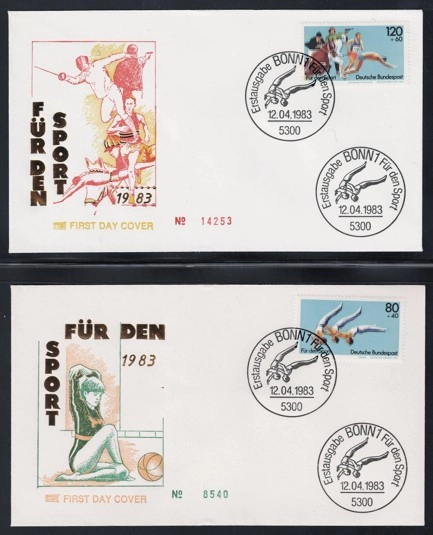 Almanya 1983 Spor etkinlikleri FDC, Bonn