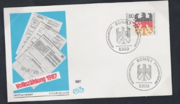 Almanya 1987 Nüfus Sayımı FDC