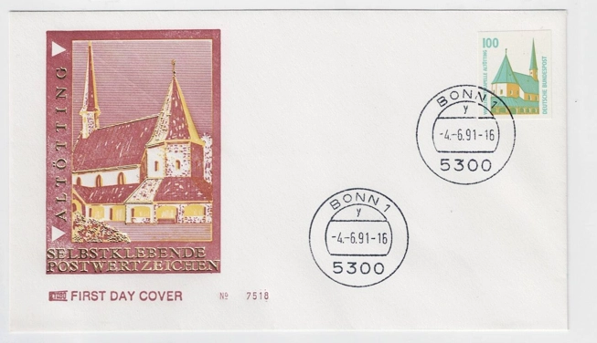 Almanya 1991 Çift Hac Şapeli, Altötting FDC