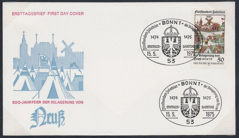 Almanya 1975 Neuss Kuşatmasının 500. Yıldönümü FDC