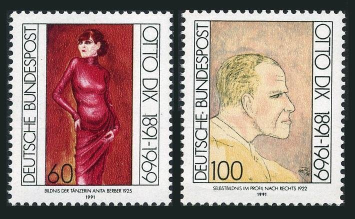 ALMANYA 1991 Sanatçı Otto Dix’in Doğumunun 100. Yıldönümü