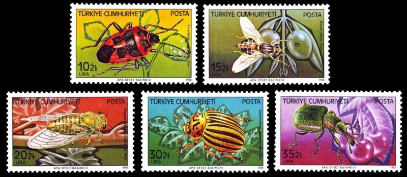 1982 ZARARLI BÖCEKLER MNH