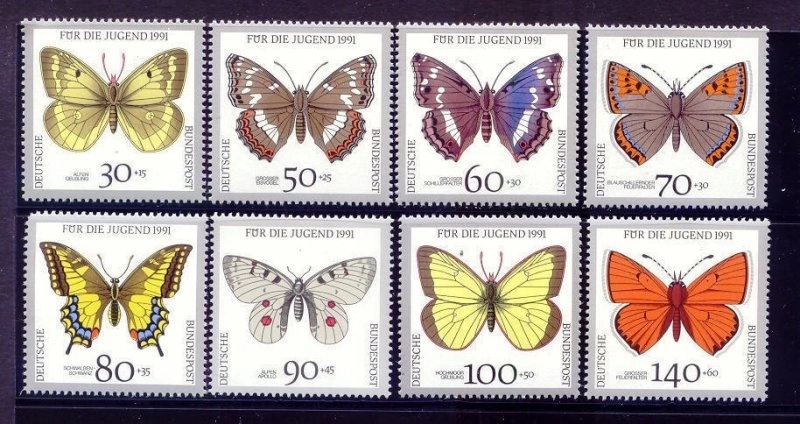 ALMANYA 1991 KELEBEKLER