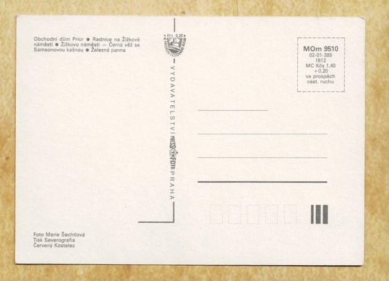 České Budějovice Kartpostalı