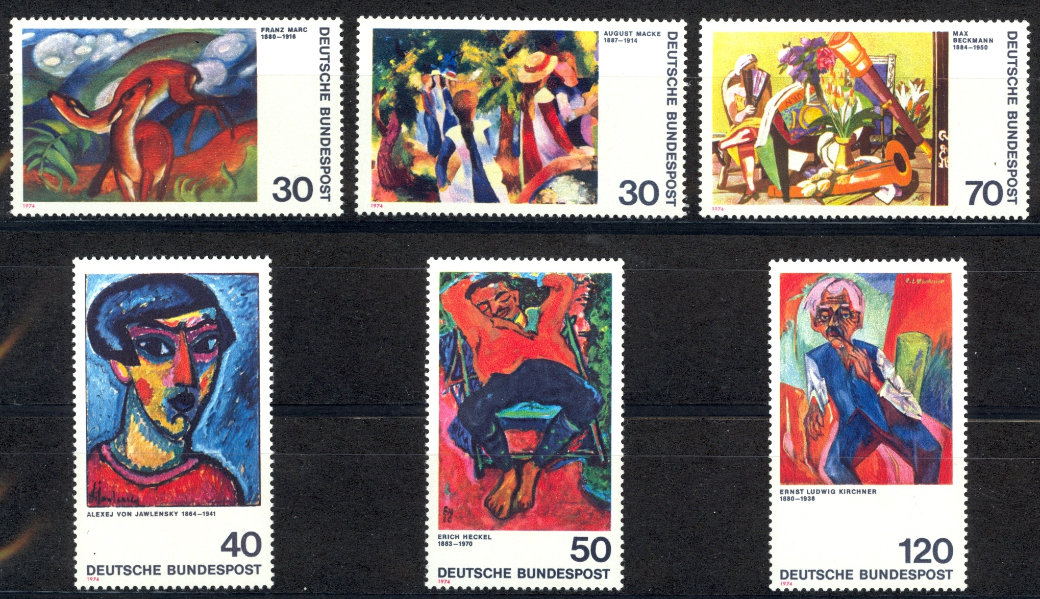 ALMANYA 1974 MODERN RESİMLER - ALMAN EKSPRESYONİSTLERİ