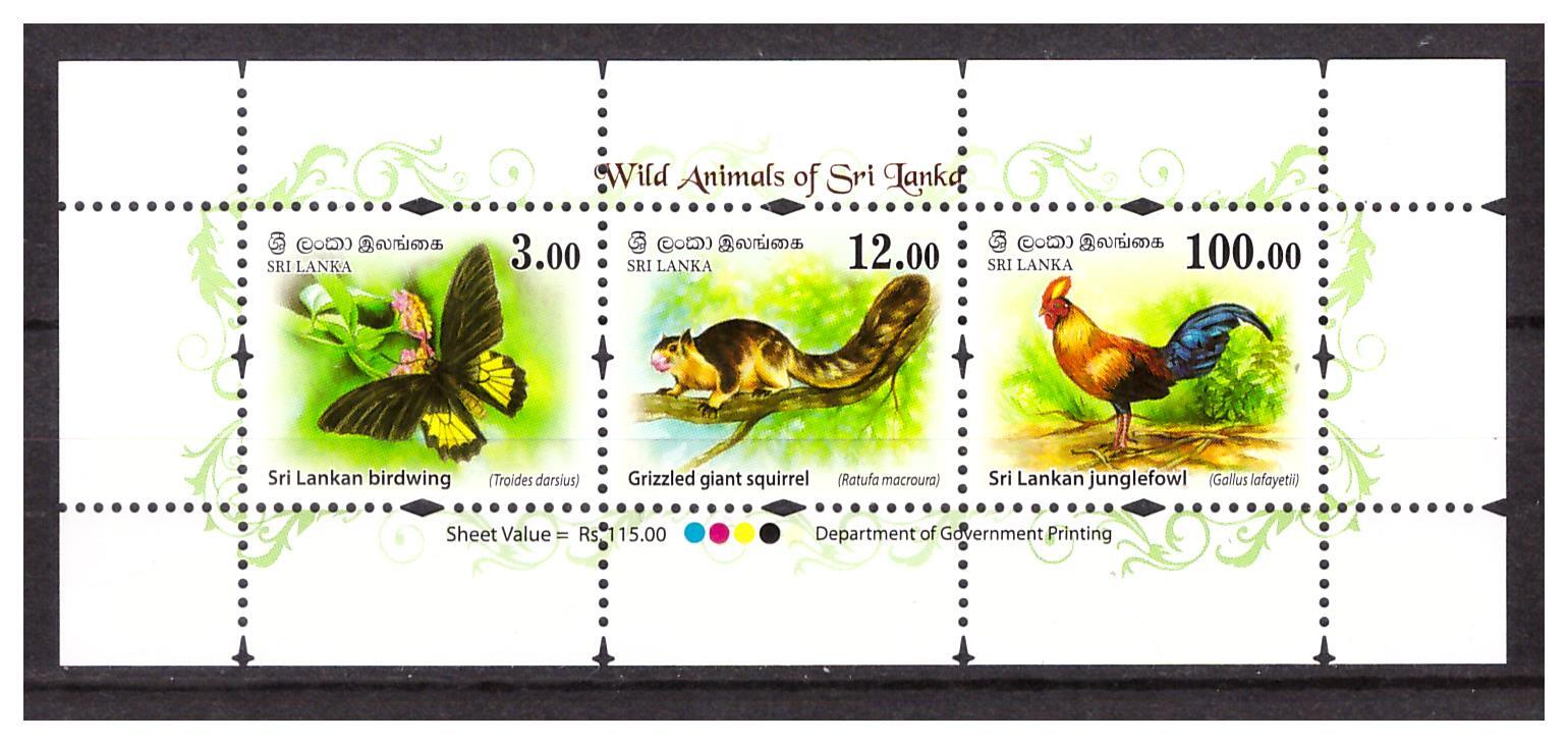 SRİ LANKA 2018 HAYVANLAR BLOK