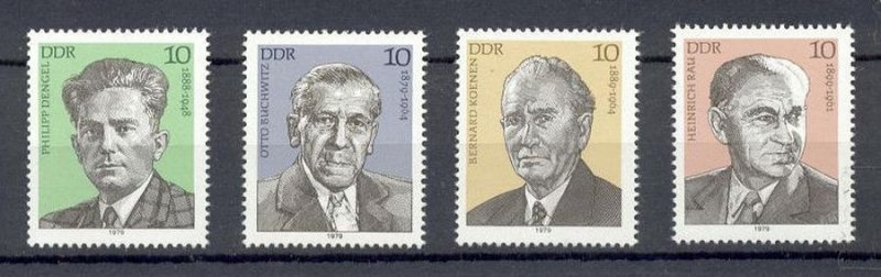  ALMANYA DDR 1979 LİDERLER 4 LÜ SET