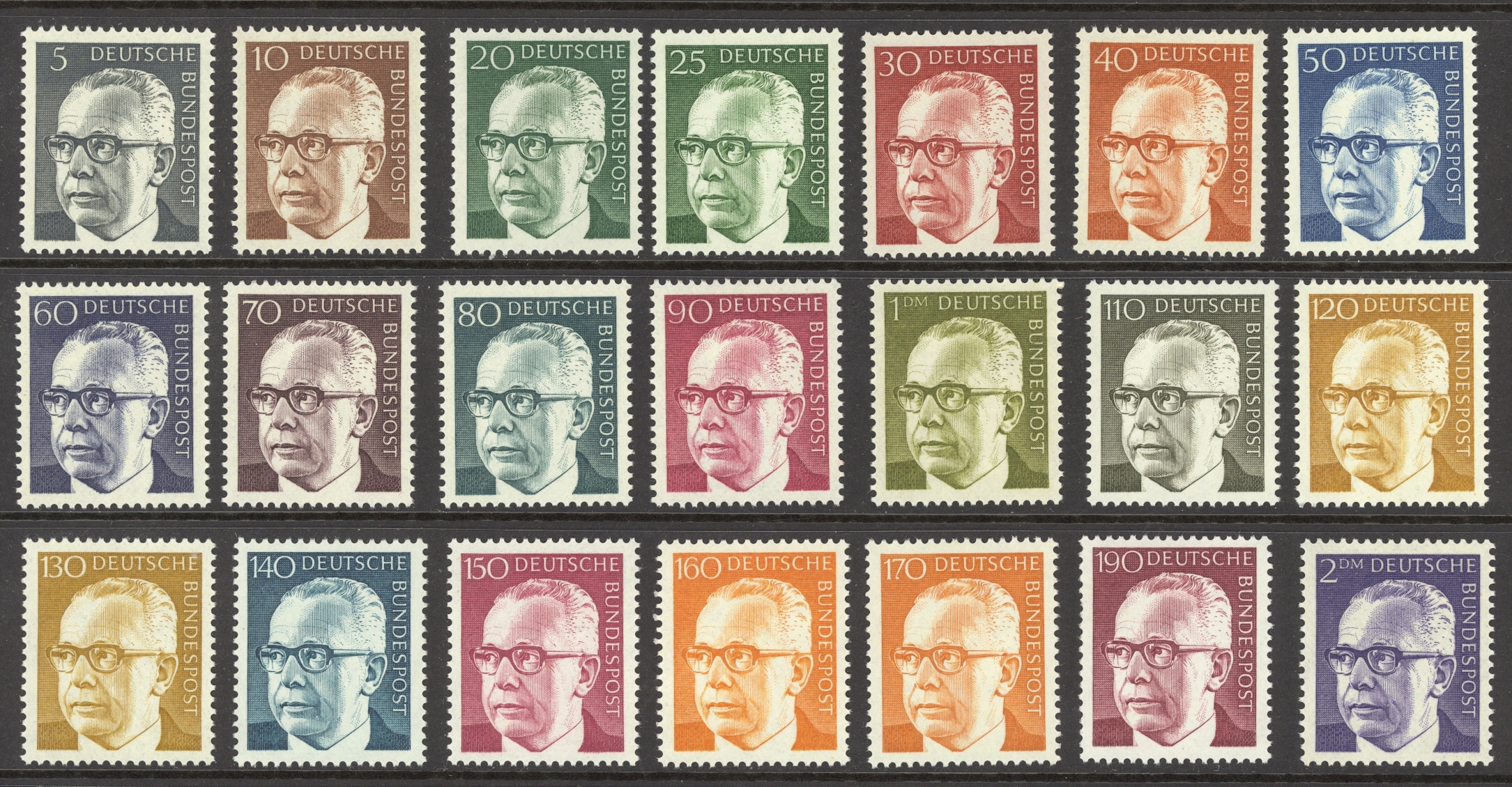 ALMANYA BERLİN 1970-71-72 GUSTAV HEINEMANN