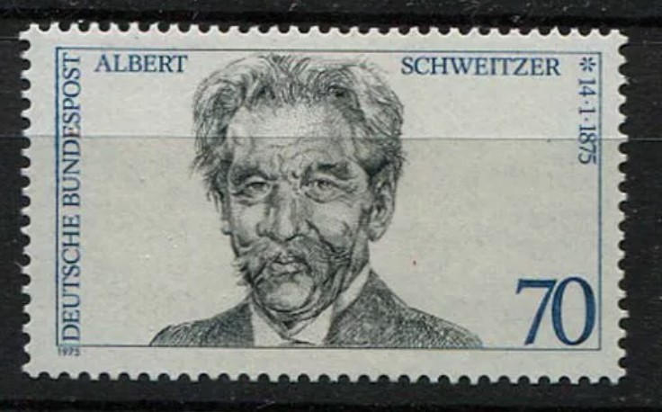 ALMANYA 1975 DR.ALBERT SCHWEİTZER’İN 100. DOĞUM YILI