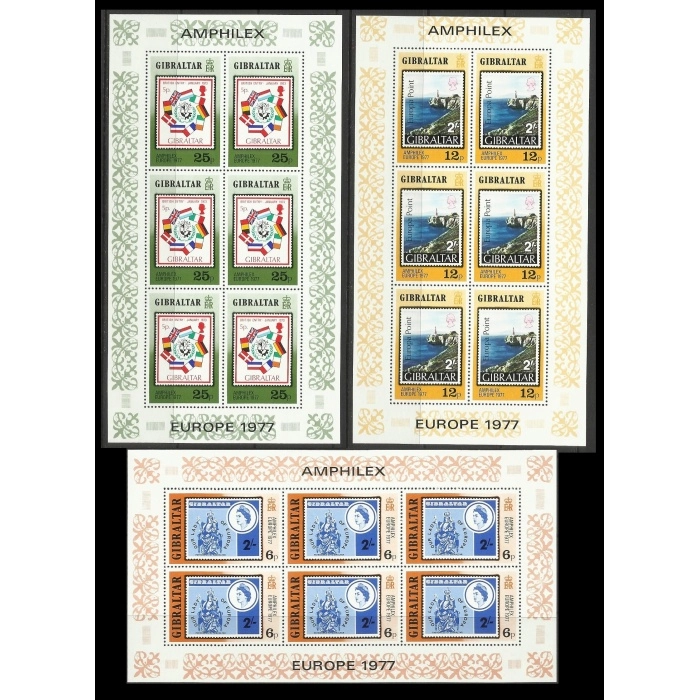 1977 EUROPA CEPT GİBRALTAR KLEİNBOGEN BLOK