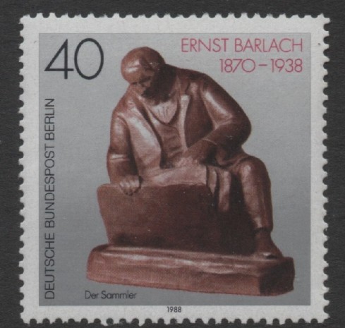 BERLİN ALMANYA 1988 Ernst Barlach’ın Ölümünün 50. Yıldönümü