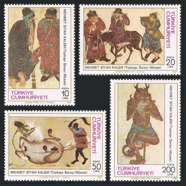 1987 MEHMET SİYAH KALEM KONULU MNH