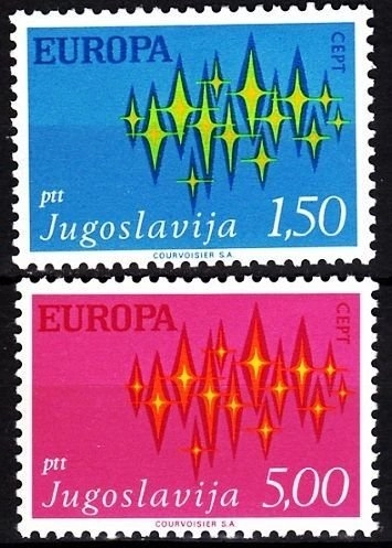 1972 YUGOSLAVYA EUROPA CEPT