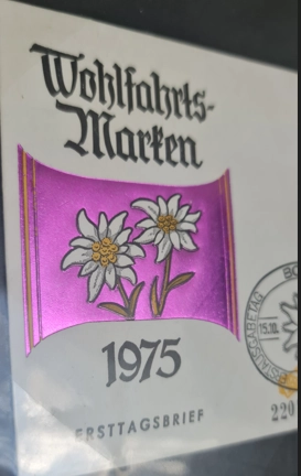 Almanya 1975 Alp Çiçekleri FDC