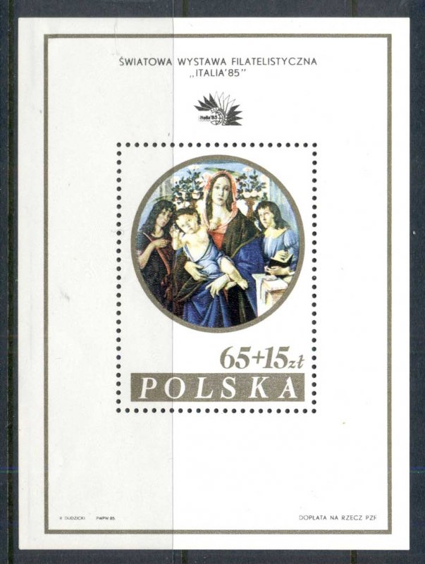 POLONYA 1985 Uluslararası Pul Sergisi ’’ITALIA ’85’’ - Roma, İtalya Blok