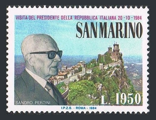 San Marino 1984 Sandro Pertini’nin San Marino Ziyareti
