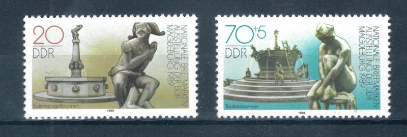 ALMNAYA DDR 1989 Magdeburg Pul Sergisi