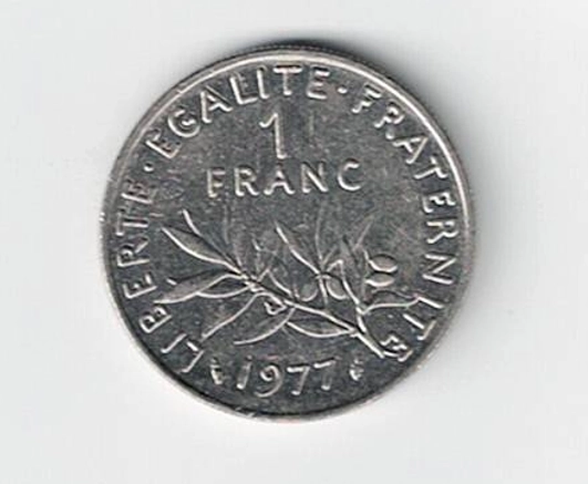 Fransa 1 Frank 1977