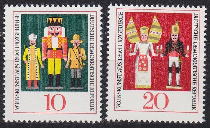 ALMANYA DDR 1967 Erzebirge Halk Sanatı