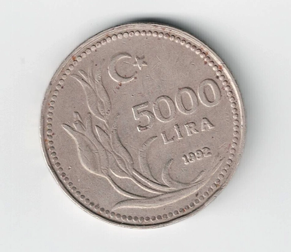 5.000 Lira, 1992