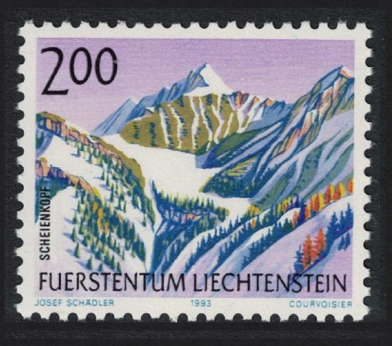 Liechtenstein 1993 Manzara, Dağlar