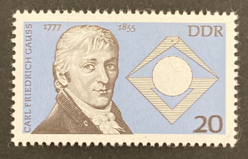 ALMANYA DDR 1977 FRIEDRICH GAUSS 200. DOĞUM YILI