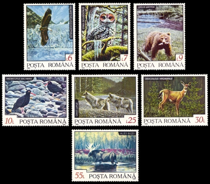ROMANYA 1992 İskandinav Bölgesindeki Hayvanlar