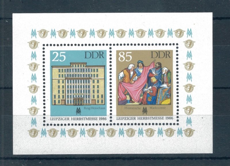 ALMANYA DDR 1986 Leipzig Sonbahar Fuarı