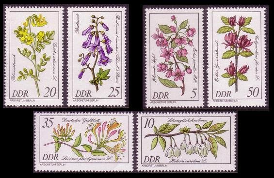  DDR ALMANYA 1981 ÇİÇEKLER MNH SERİ
