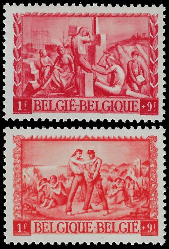 BELÇİKA 1945 Yardım pulları
