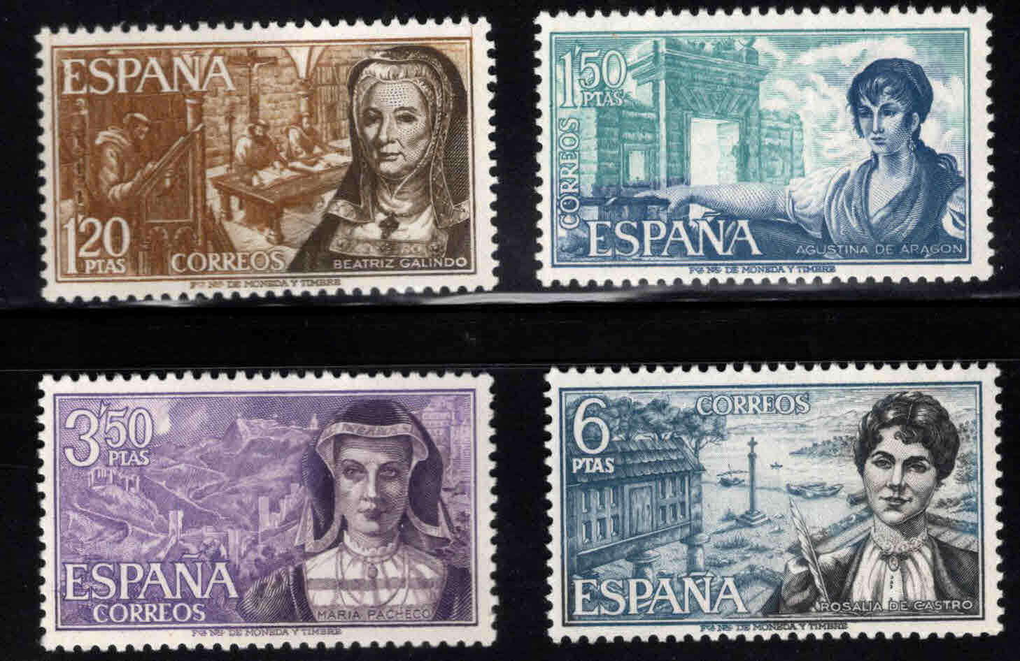 İSPANYA 1968 Kişilikler, Meşhur Kadınlar
