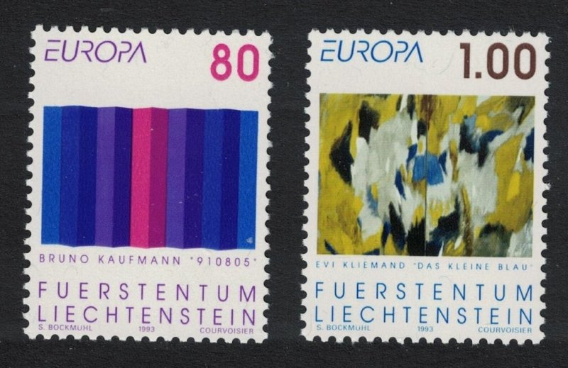 Liechtenstein 1993 EUROPA CEPT Pulları - Çağdaş Sanat