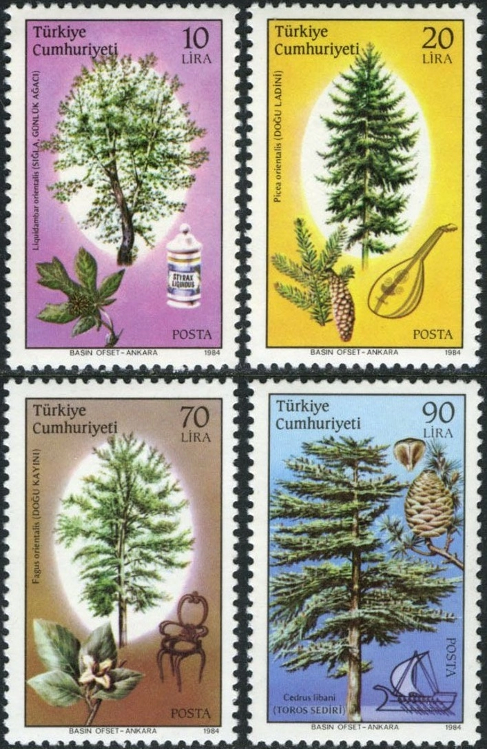 TÜRKİYE 1984 ORMAN VE ÜRÜNLERİ MNH TAM SERİ