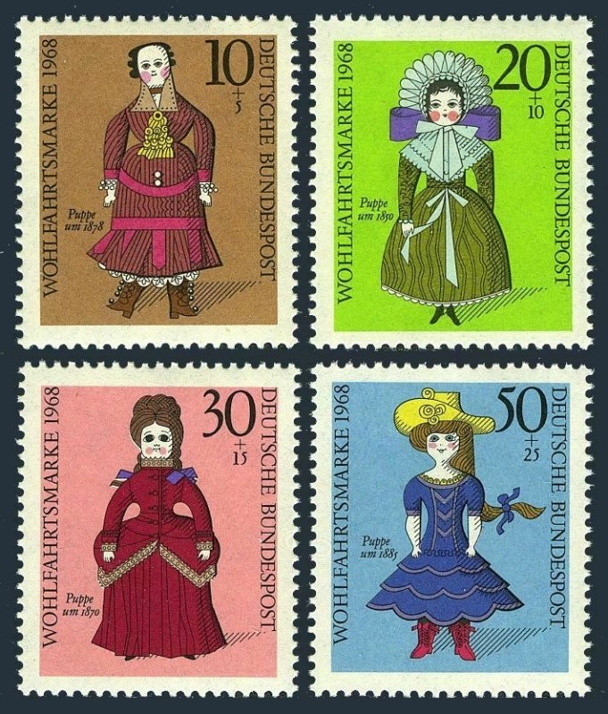 AŞLMANYA 1968 Yardım Pulları, Bebekler