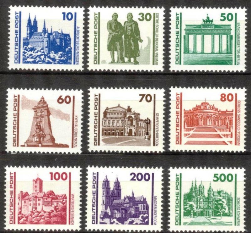 ALMANYA DDR 1990 Anıtlar ve Binalar