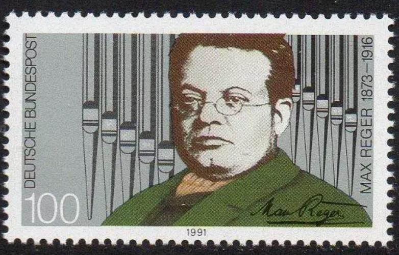 ALMANYA 1991 Besteci Max Reger’in Ölümünün 75. Yıldönümü